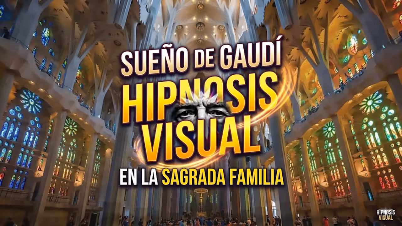 Interior de la Sagrada Familia de Gaudí en Barcelona